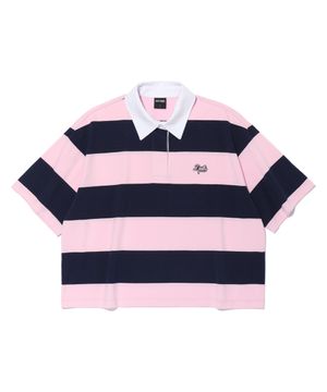 스트라이프 카라 반팔티 PINK (LP2TF275-022)