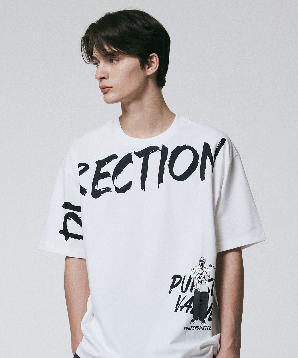 벙커버스터(BUNKERBUSTER) 빅 레터링 반팔티 OFF WHITE (MP2TU263-001)