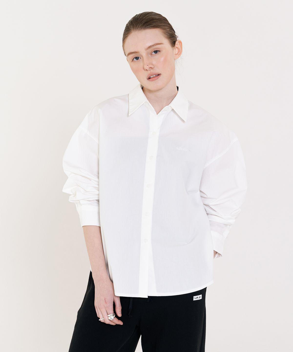 인지액티브(INJIACTIVE) Classic Cotton Shirt 화이트