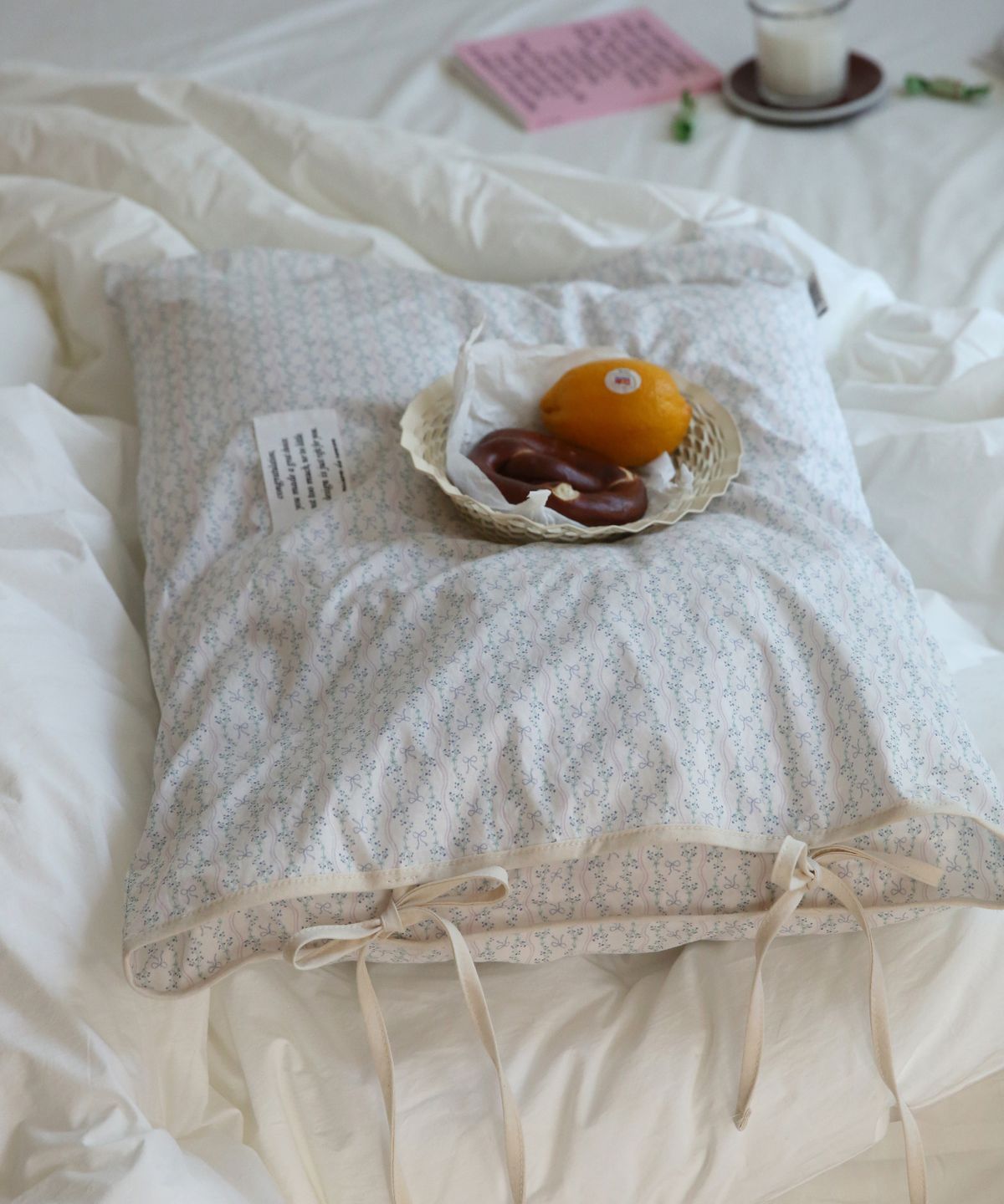 메종드룸룸(MAISON DE ROOMROOM) 다니 스트링 리본 베개커버