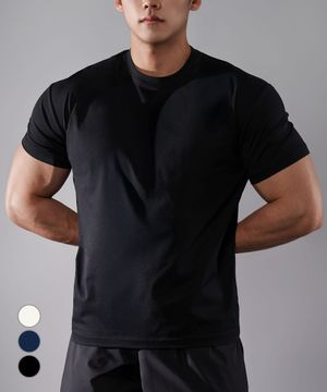 쿨 에어 머슬핏 반팔 무지 티셔츠 3Color