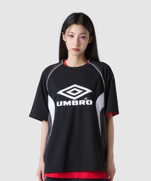 HBL BLOKE 메쉬 반팔 티셔츠 블랙(UQ221CRS51)