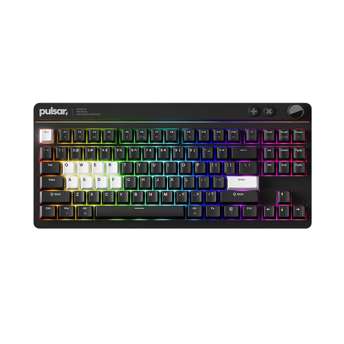 펄사(PULSAR) XBOARD QS 기계식 게이밍 키보드 유선 블랙색상 카일 박스 아이스 민트 V2 리니어 스위치 알루미늄 바디 (PWKXBQS01)