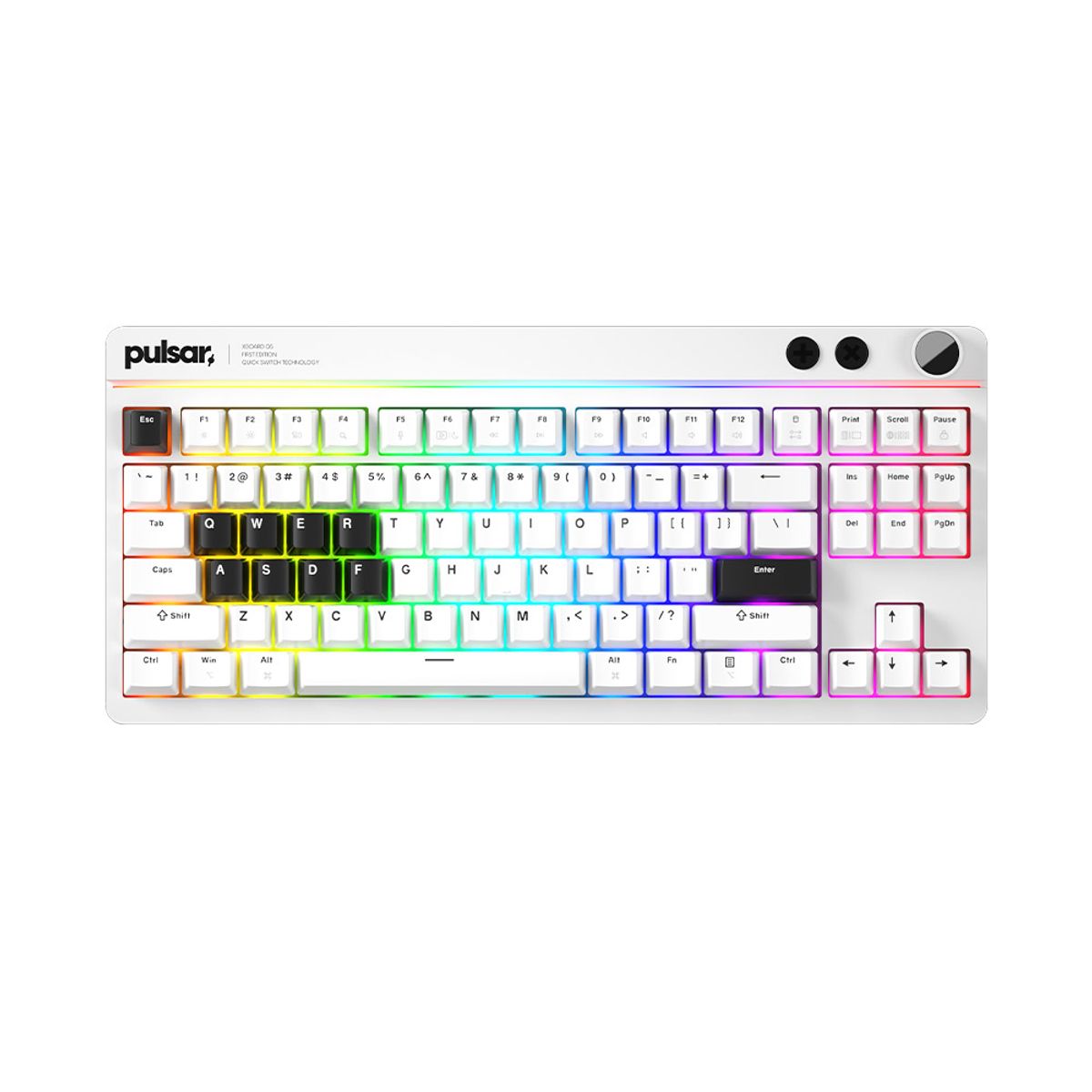 펄사(PULSAR) XBOARD QS 기계식 게이밍 키보드 유선 화이트색상 카일 박스 아이스 민트 V2 리니어 스위치 알루미늄 바디 (PWKXBQS02)
