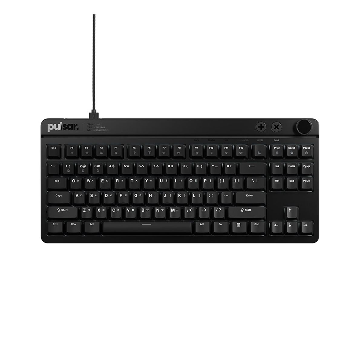 펄사(PULSAR) XBOARD MS 기계식 게이밍 키보드 유선 블랙색상 체리 MX2A 리니어 스위치 35K 스캔레이트 (XBMS01KR)