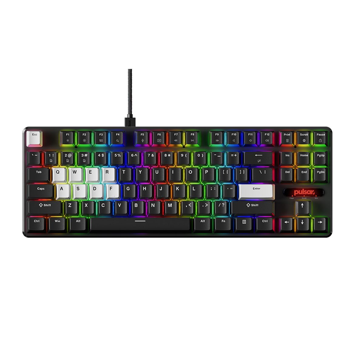 펄사(PULSAR) PCMK 2 HE TKL 마그네틱 키보드 영문 블랙색상 래피드 트리거 자석축 알루미늄바디 8K (PCMK2HE801B)