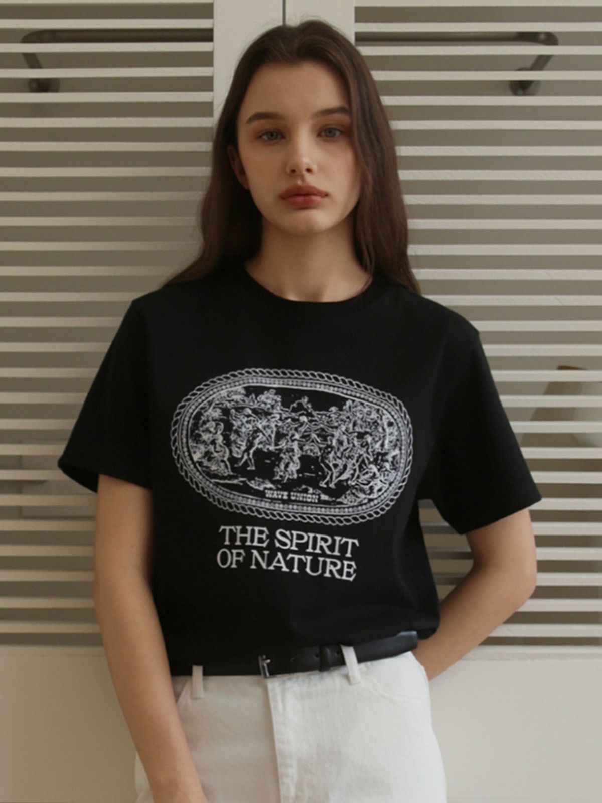 웨이브유니온(WAVE UNION) Nymphs T-shirt black