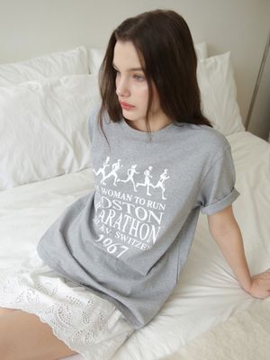 Kathrine T-shirt heather dark gray