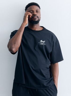 하이퍼 쿨 티셔츠 AM1187 BK