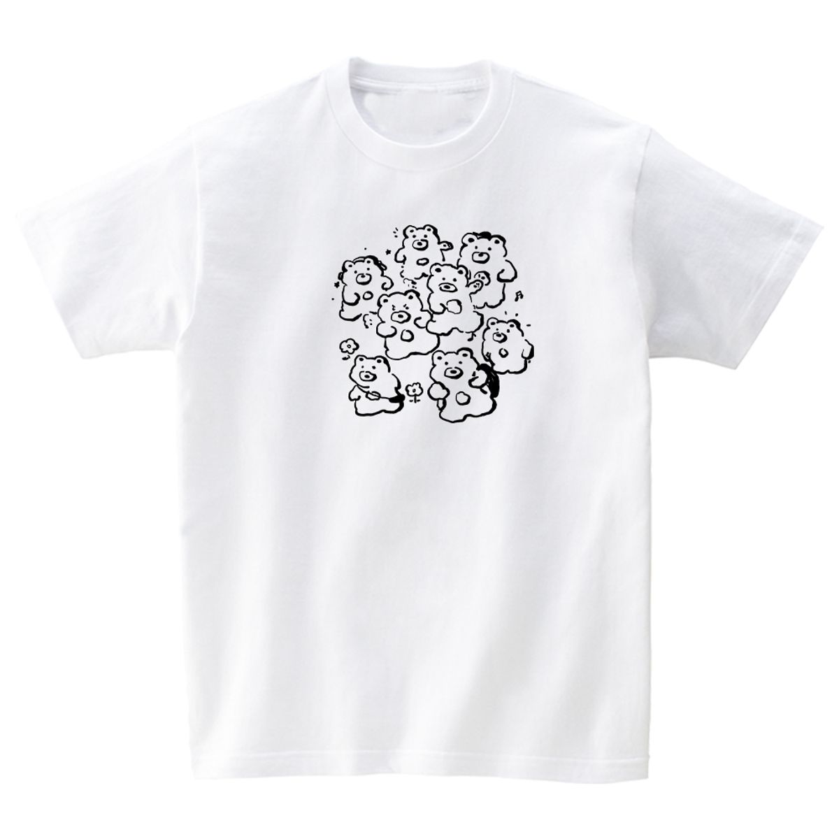 어썸어스(AWESOMEUS) Dance party for the bears T-SHIRTS_4COLOR