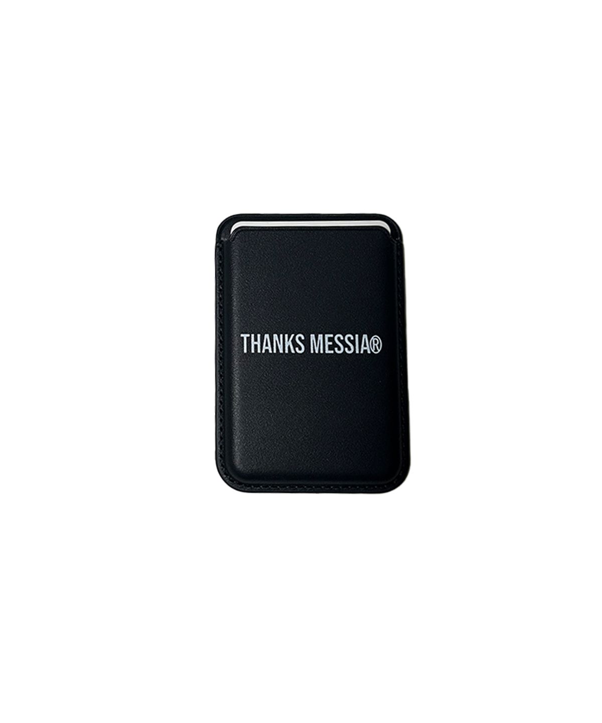 땡스메시아(THANKS MESSIA) LOGO MAGSAFE CARD WALLET-BLACK