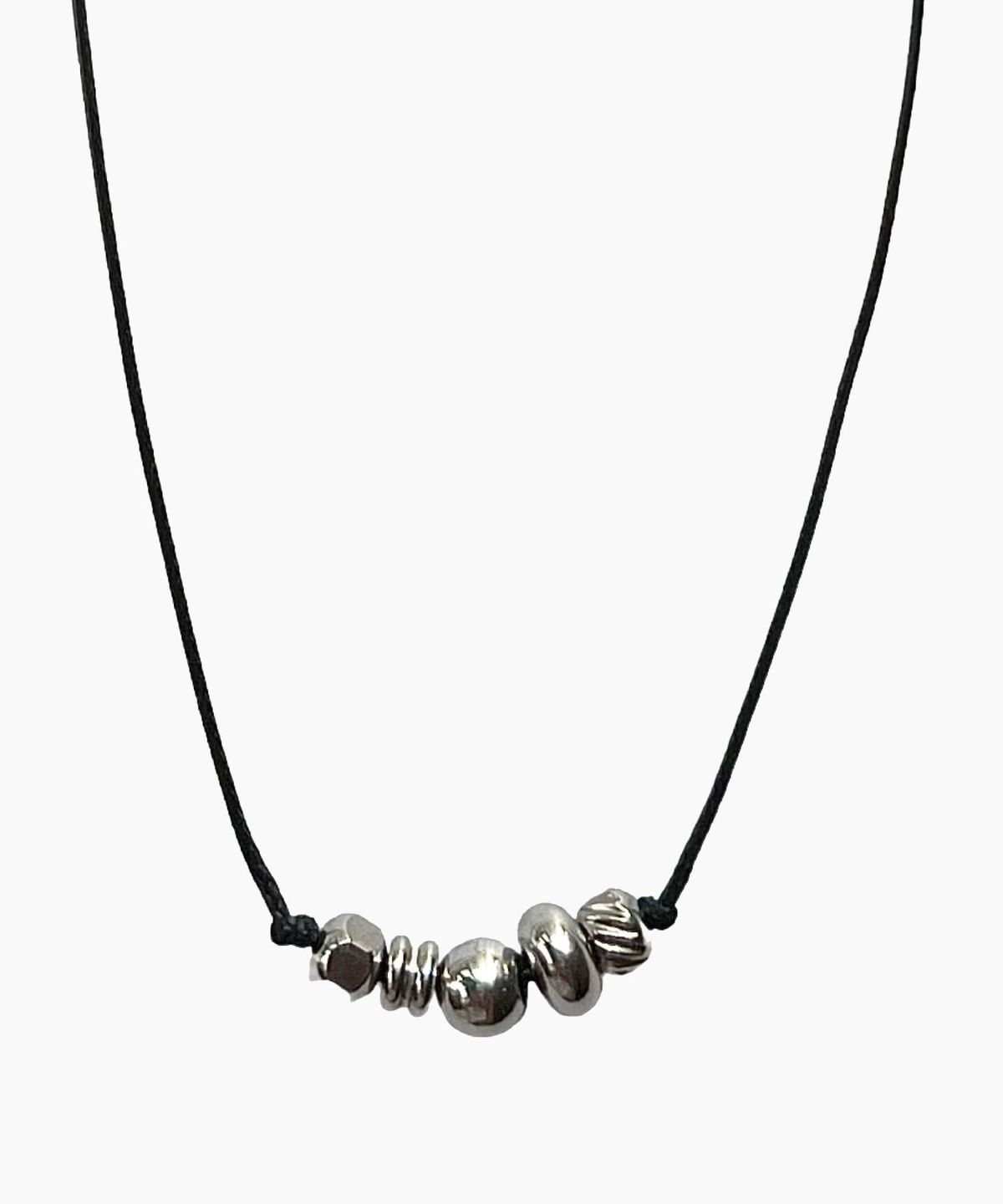 셉텐벌5(SEPTEMBER5) MIX BALL STRING NECKLACE