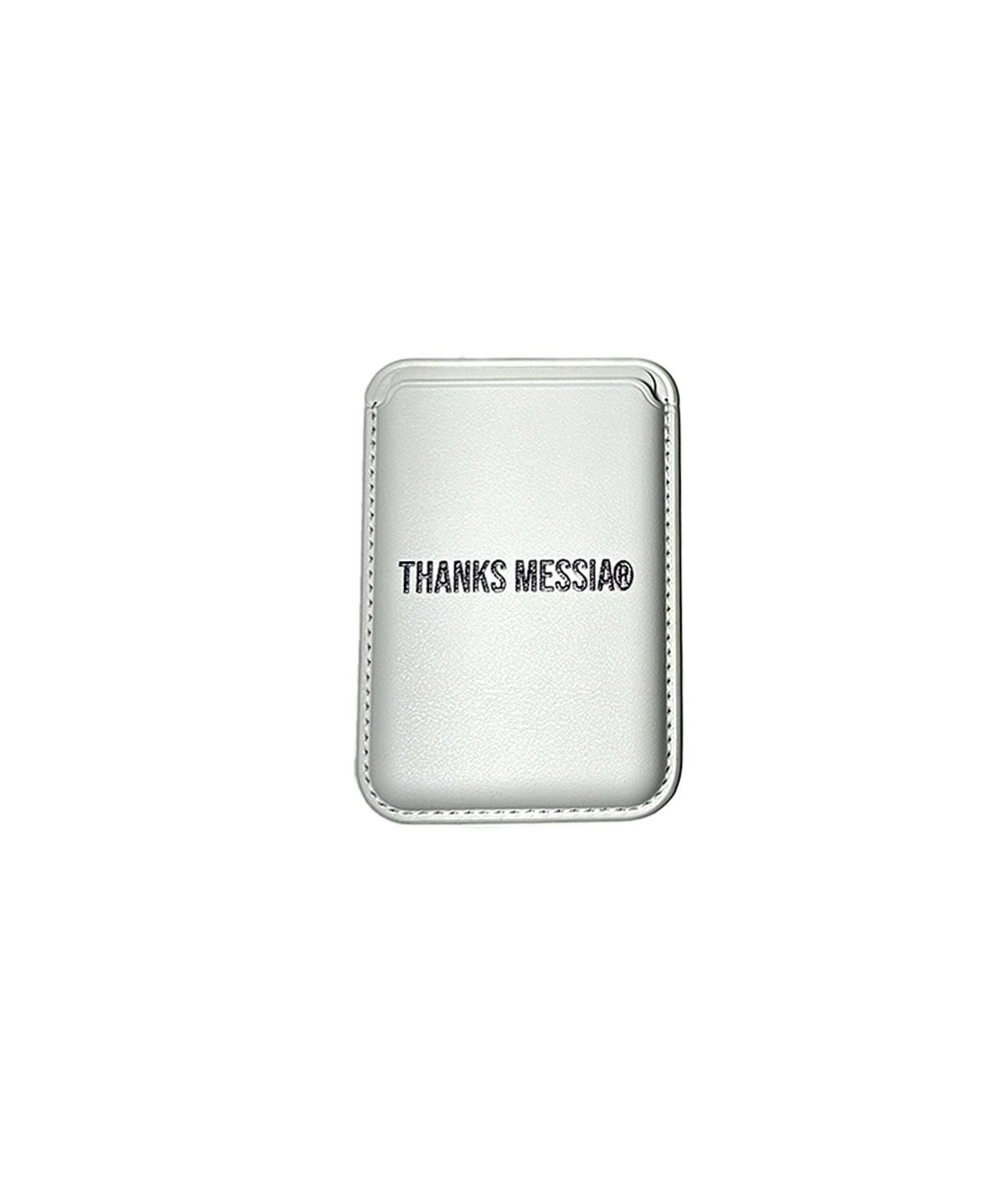 땡스메시아(THANKS MESSIA) LOGO MAGSAFE CARD WALLET-WHITE