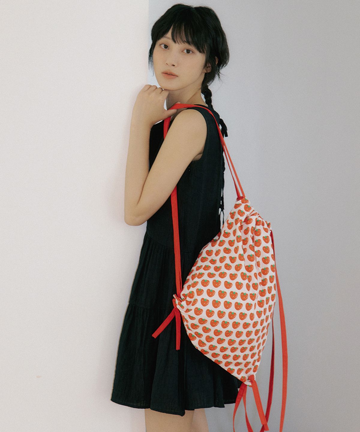 리올그(REORG) WOI TOMATO STRING GYM SACK RED