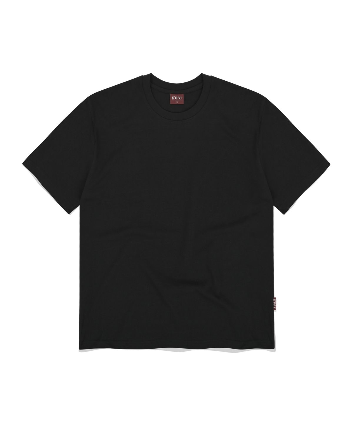 에스이에스티(S'EST) Bio washing T-shirts Black