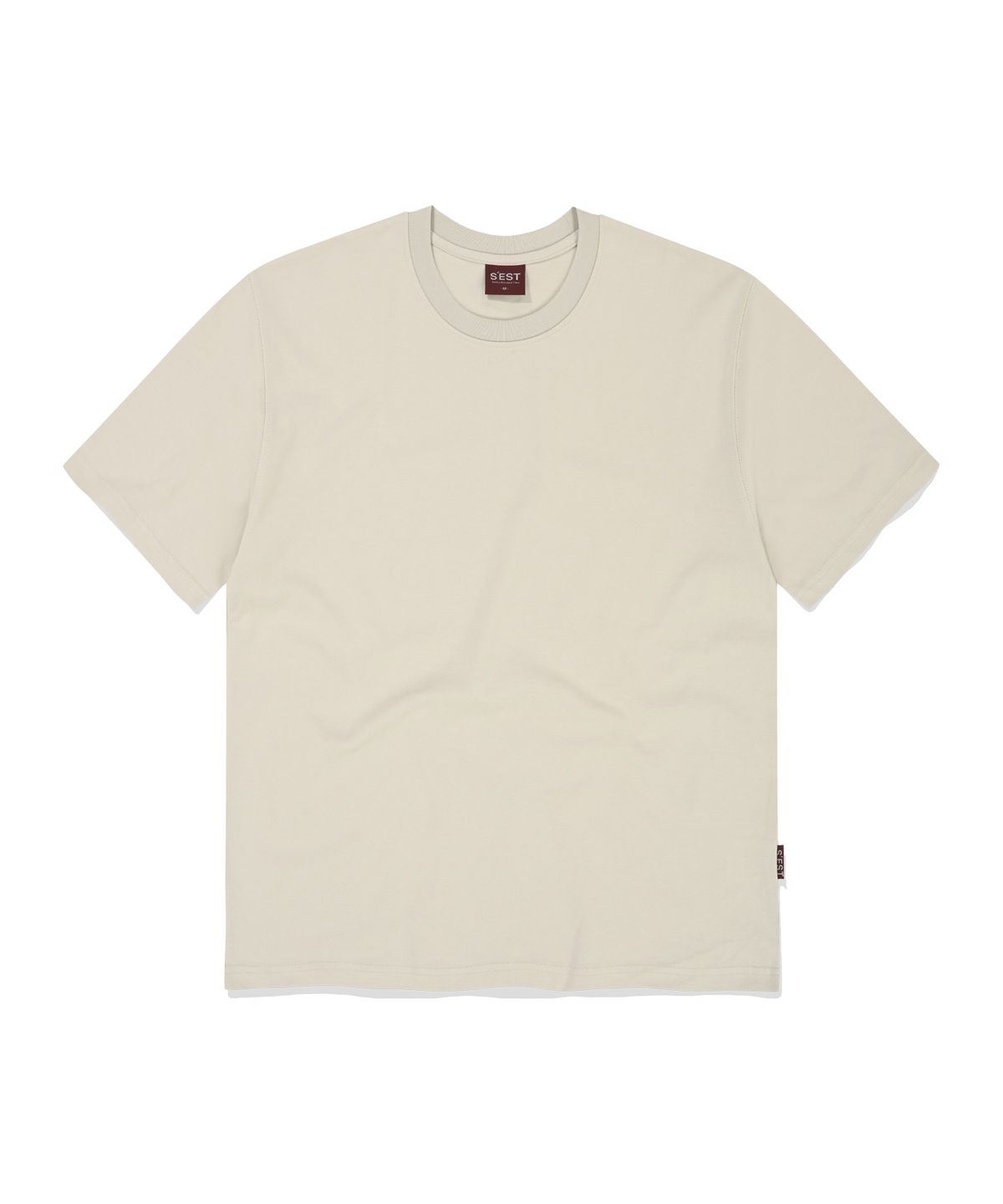 에스이에스티(S'EST) Bio washing T-shirts Ivory