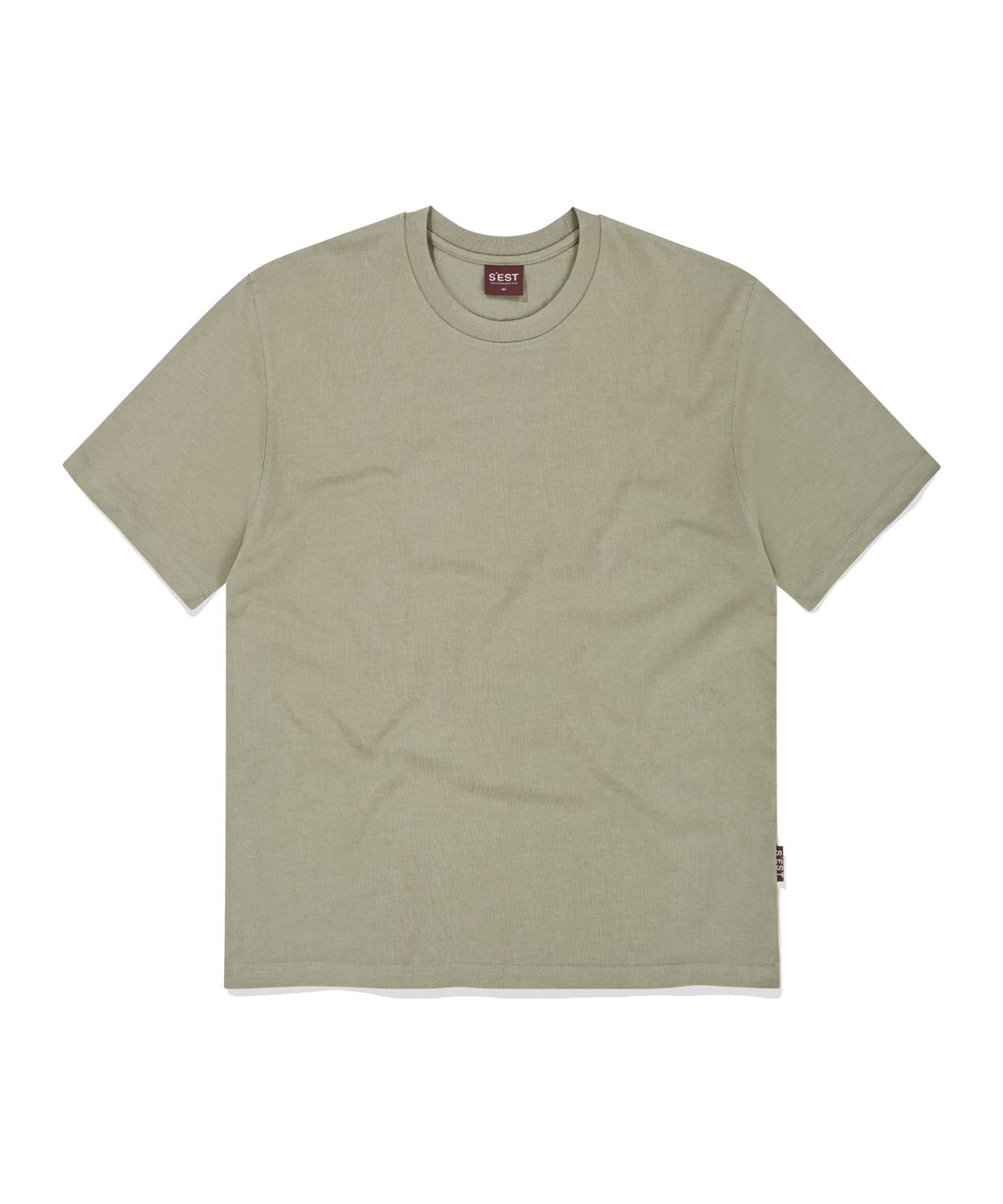 에스이에스티(S'EST) Bio washing T-shirts Olive
