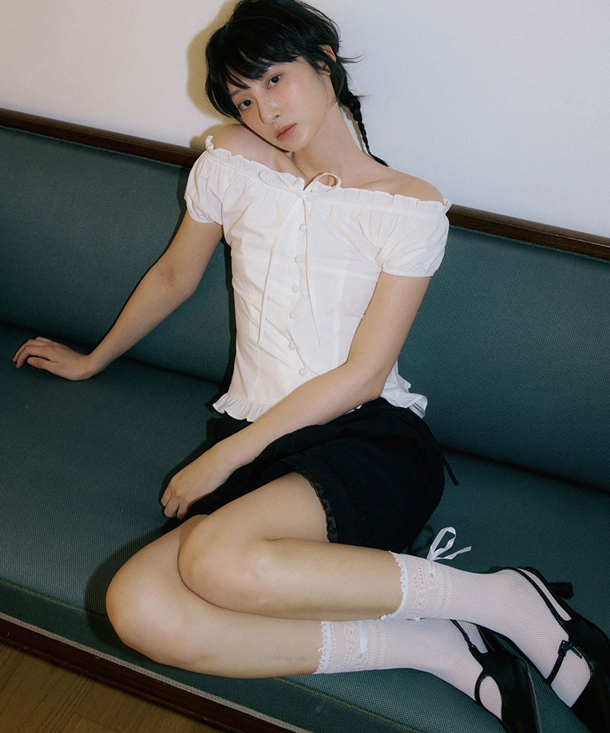 리올그(REORG) WOI PUFF MODDABLE BLOUSE WHITE