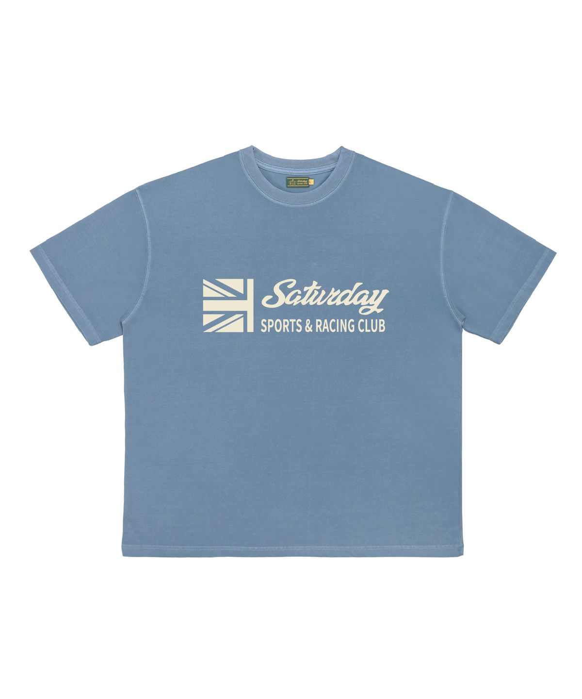 세러데이 레저 클럽(SATURDAY LEISURE CLUB) Pigment Dyed T-shirt(Unisex) / Saturday Sports & Racing Club - Sky Blue