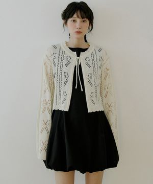 WOI CROCHET CARDIGAN CREAM