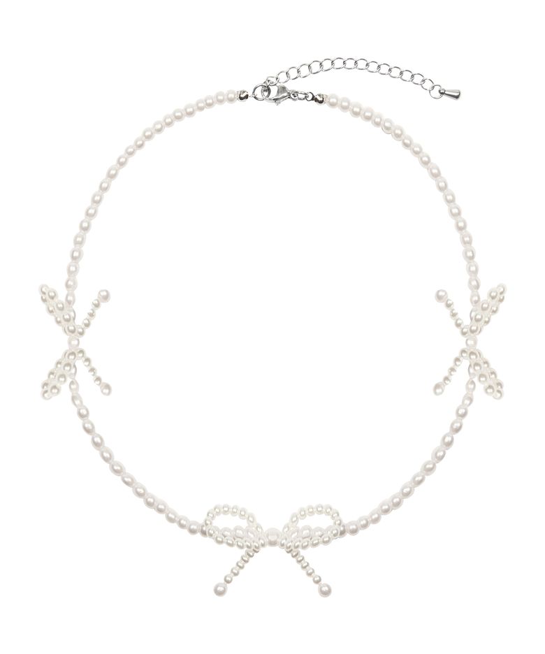 SM RIBBON CHOCKER(WHITE)