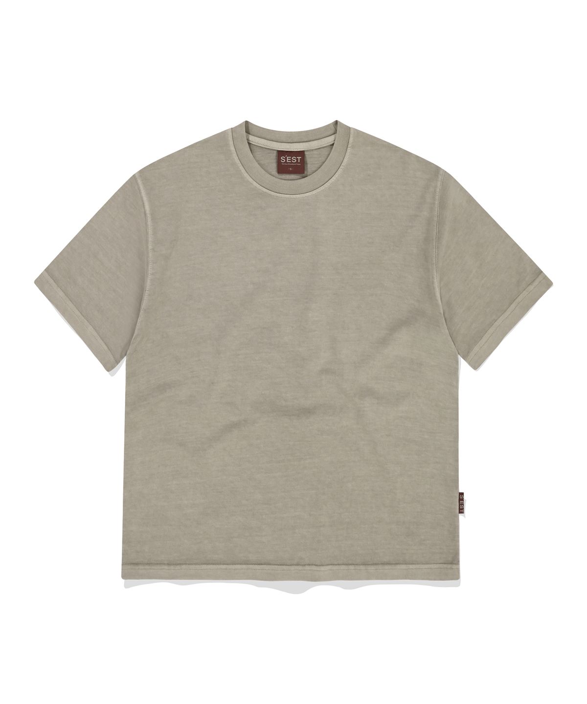 에스이에스티(S'EST) Pigment T-shirts Beige