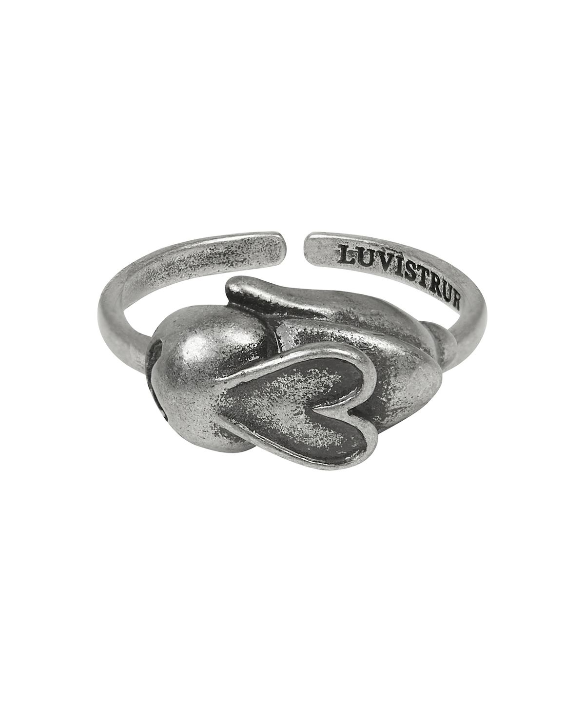 러브이즈트루(LUVISTRUE) SM HEART RABBIT RING(SILVER)