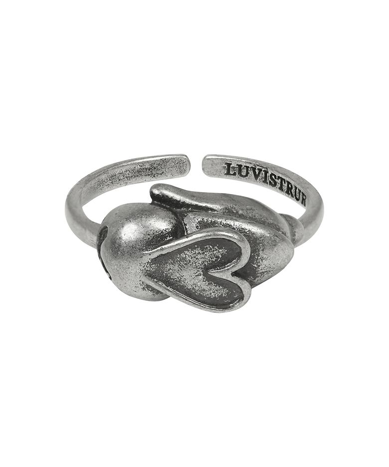 SM HEART RABBIT RING(SILVER)