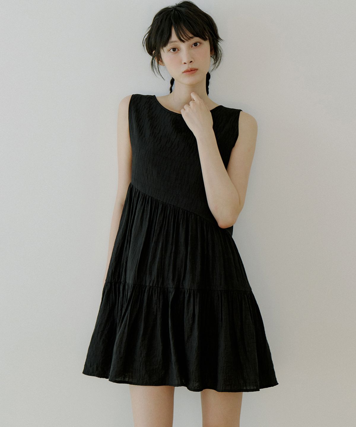 리올그(REORG) WOI SLEEVELESS SMOKE OPS BLACK