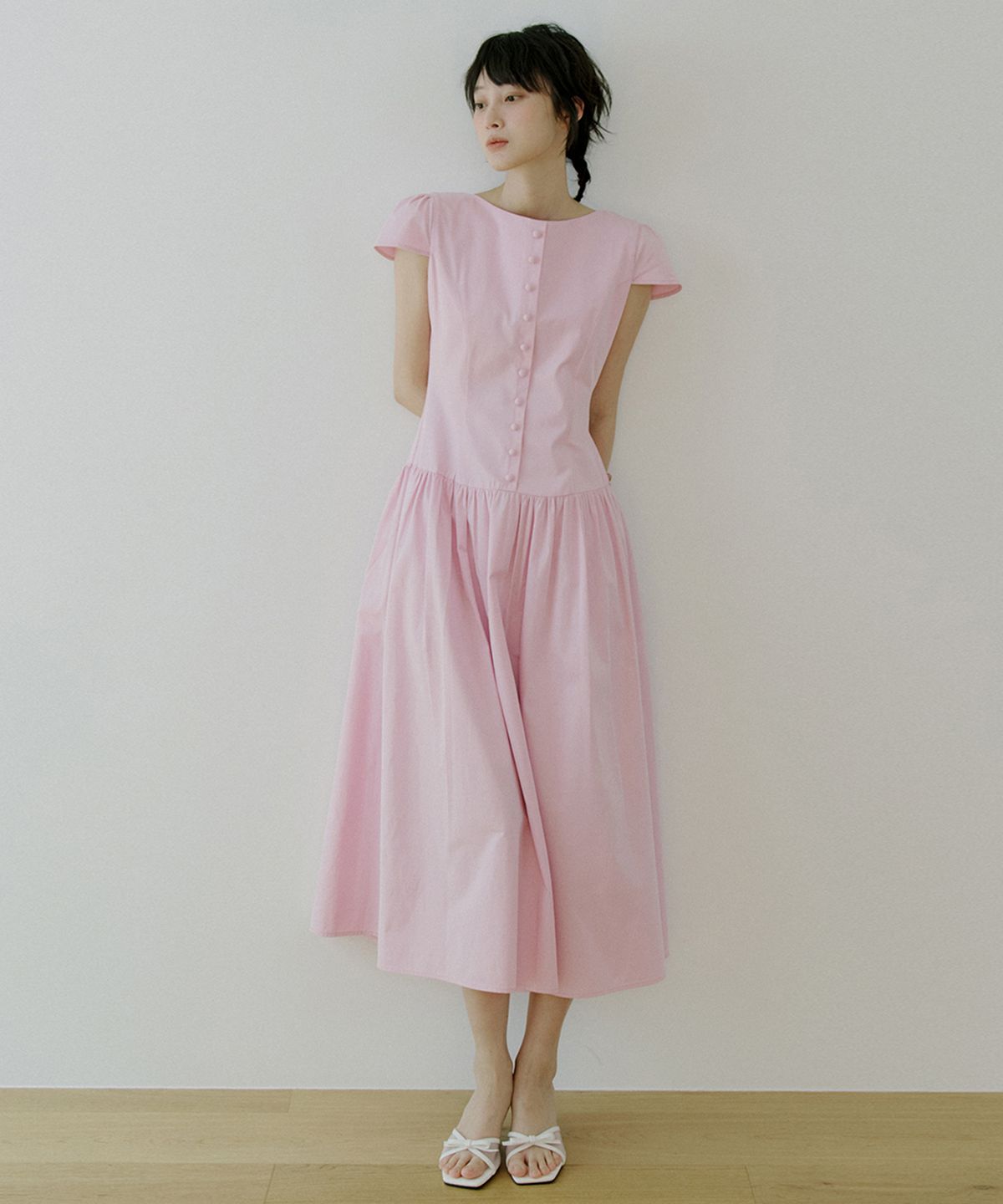 리올그(REORG) WOI BEAN BUTTON LONG OPS LILAC