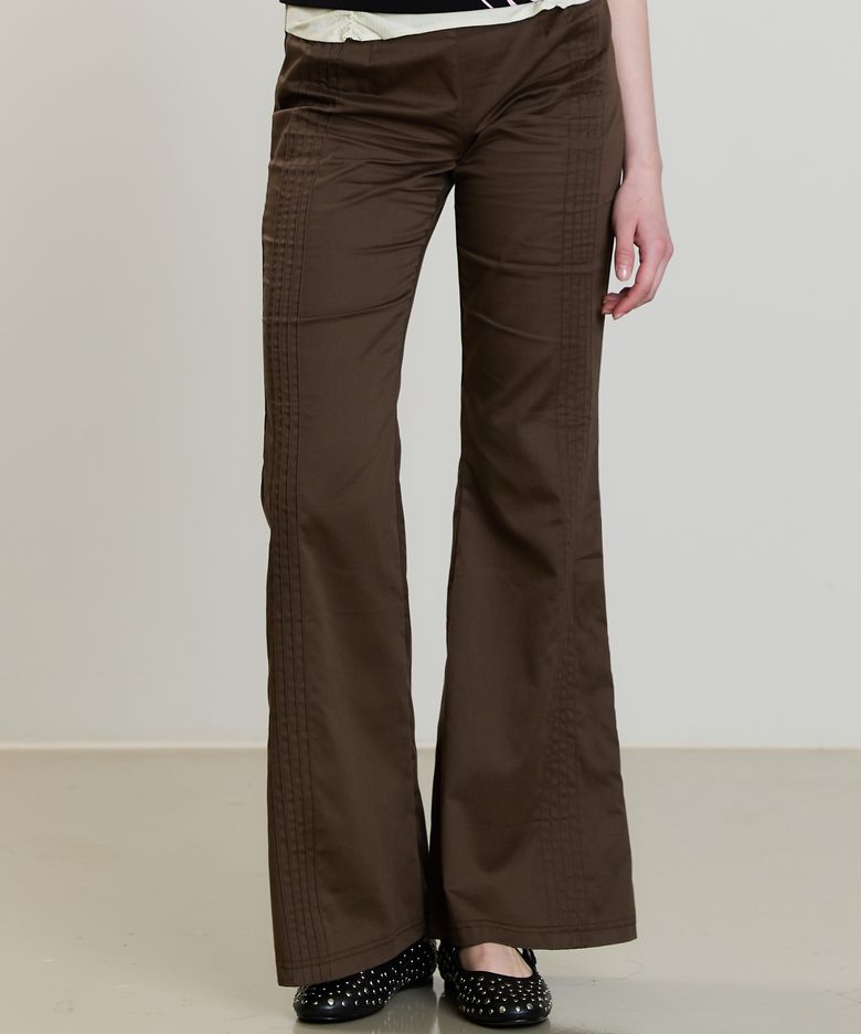SM PINTUCK PANTS(BROWN)