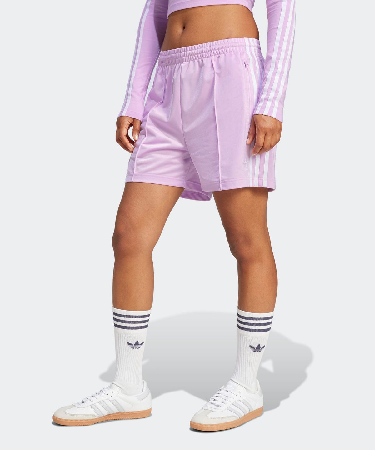 아디다스(ADIDAS) 파이어버드 숏 팬츠 - 라이트핑크 / JD0821