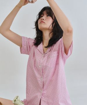 (w)스탠다드 꽃사과 파자마 반소매세트