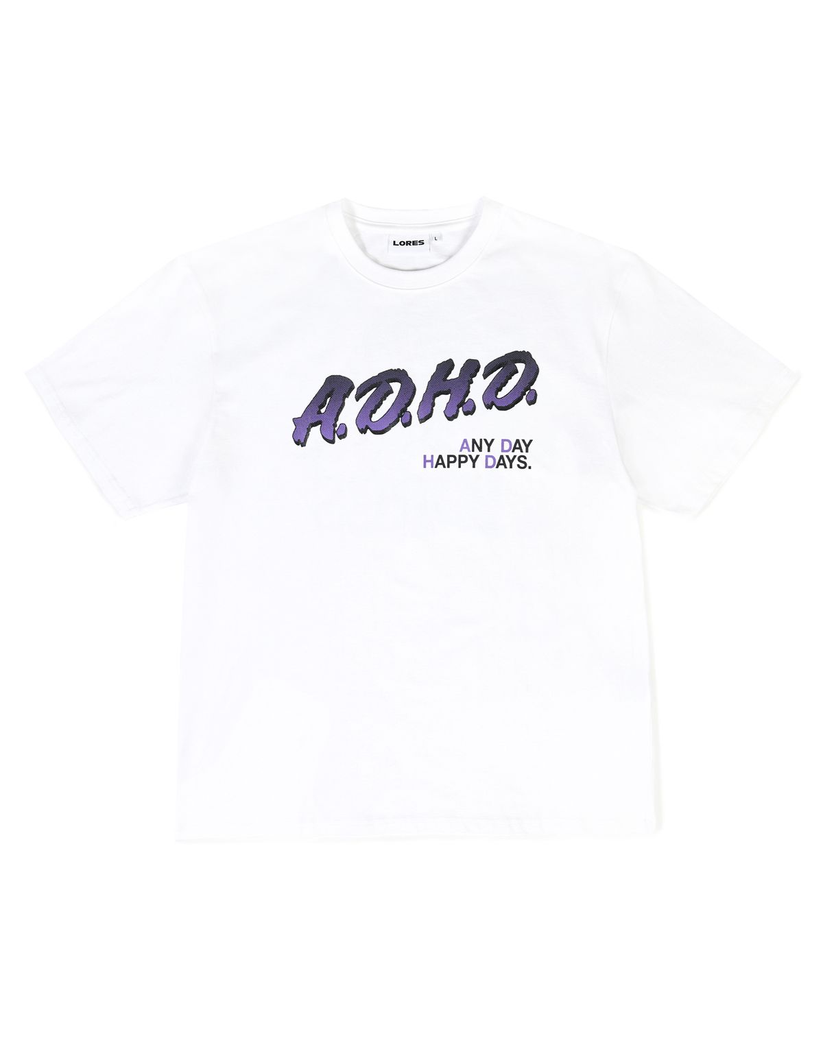 로어즈(LORES) A.D.H.D S/S Tee - White
