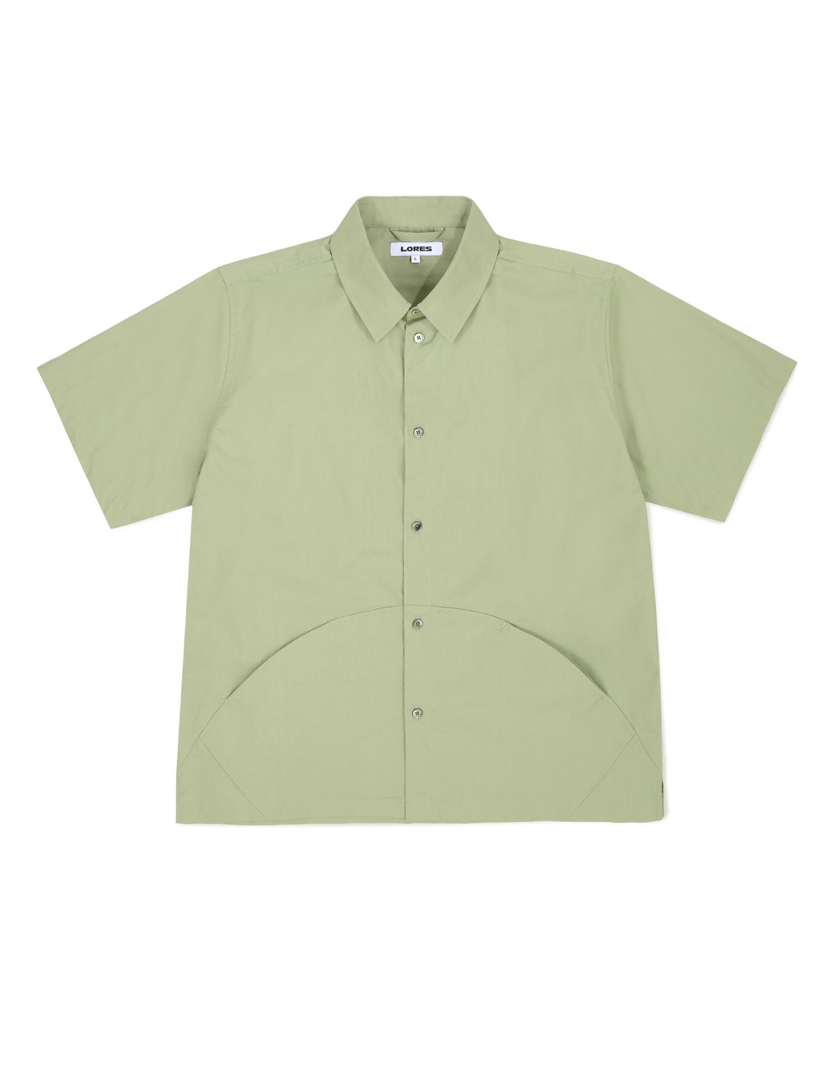 로어즈(LORES) Cotton Pocket S/S Shirt - Khaki