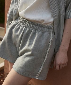 플라워 레이스 코튼 숏 팬츠_3Color