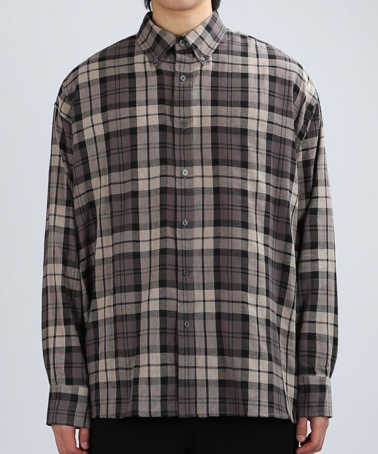 TARTAN OVER SHIRTS (BEIGE)