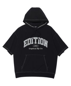 에디션 반팔 후디 BLACK (LP7TU436-076)
