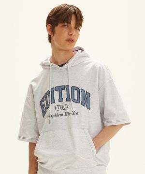 에디션 반팔 후디 LIGHT GREY (LP7TU436-071)