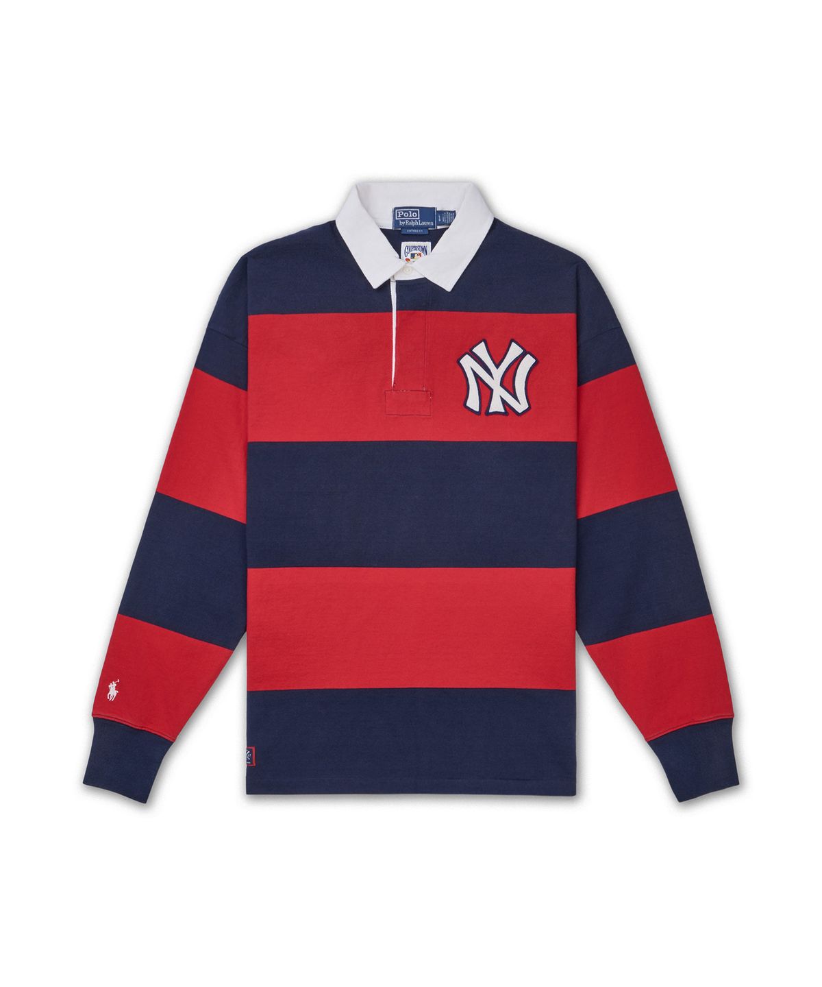 폴로 랄프 로렌(POLO RALPH LAUREN) 폴로 랄프 로렌 양키스 럭비 셔츠-네이비