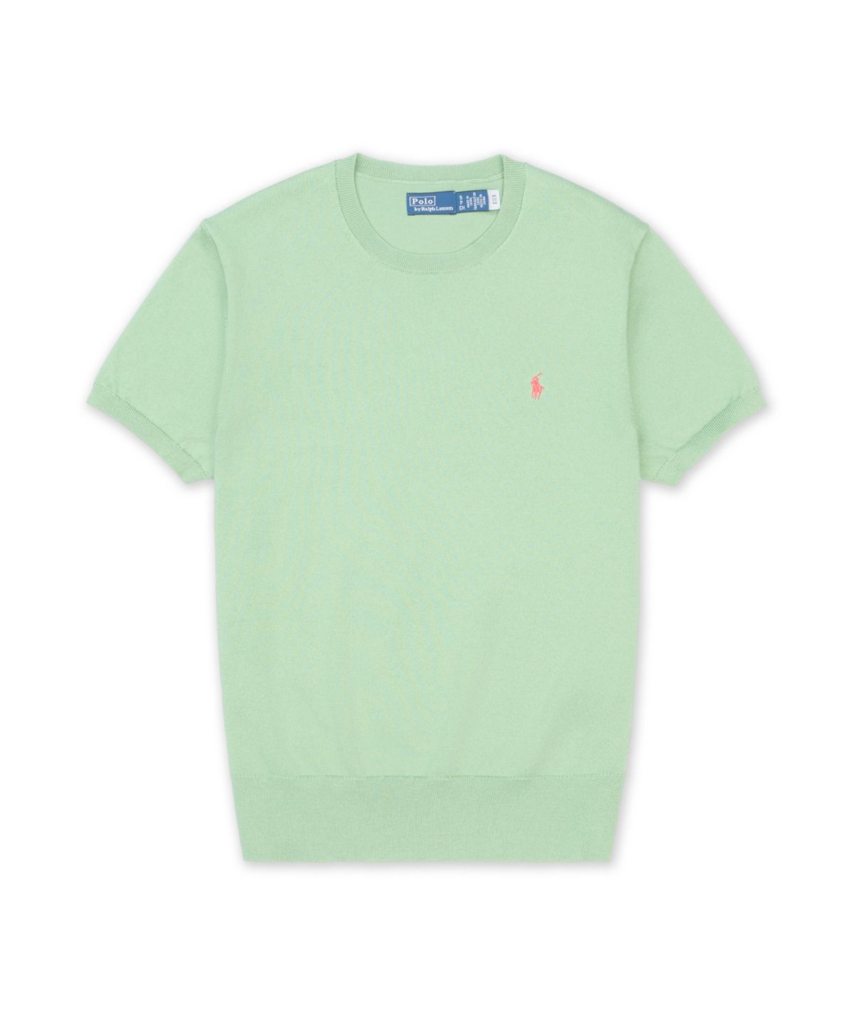 폴로 랄프 로렌(POLO RALPH LAUREN) 코튼 블렌드 숏 슬리브 스웨터-미디움 그린
