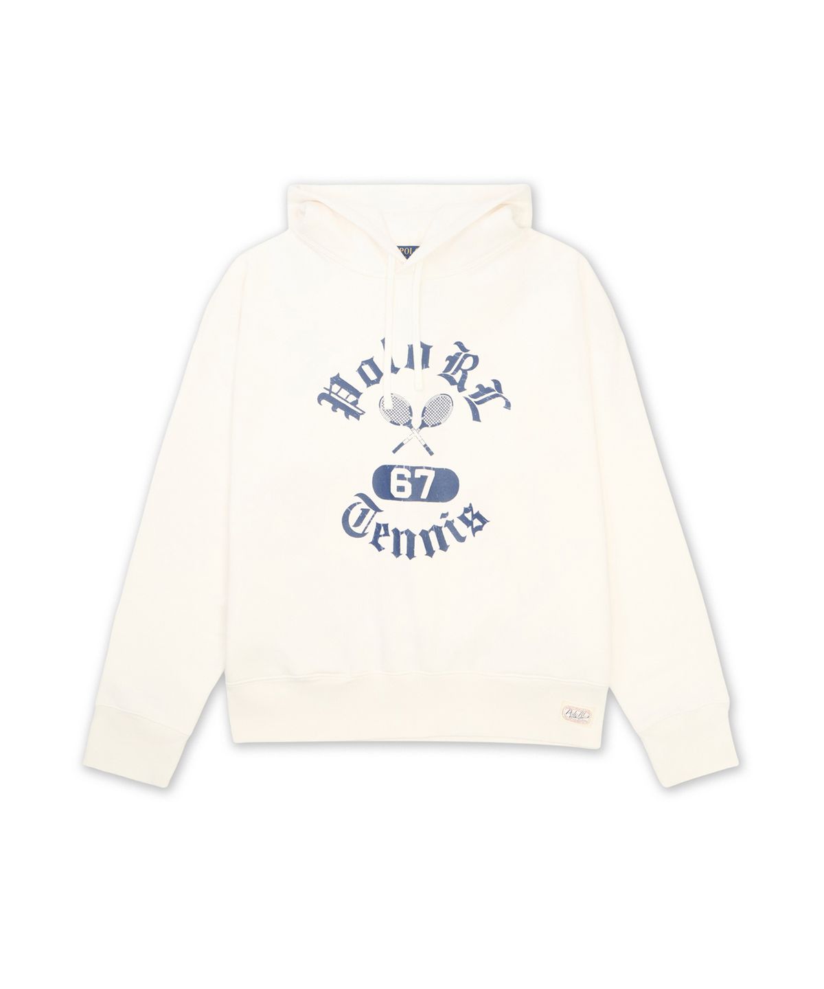 폴로 랄프 로렌(POLO RALPH LAUREN) 빈티지핏 플리스 그래픽 후디-화이트