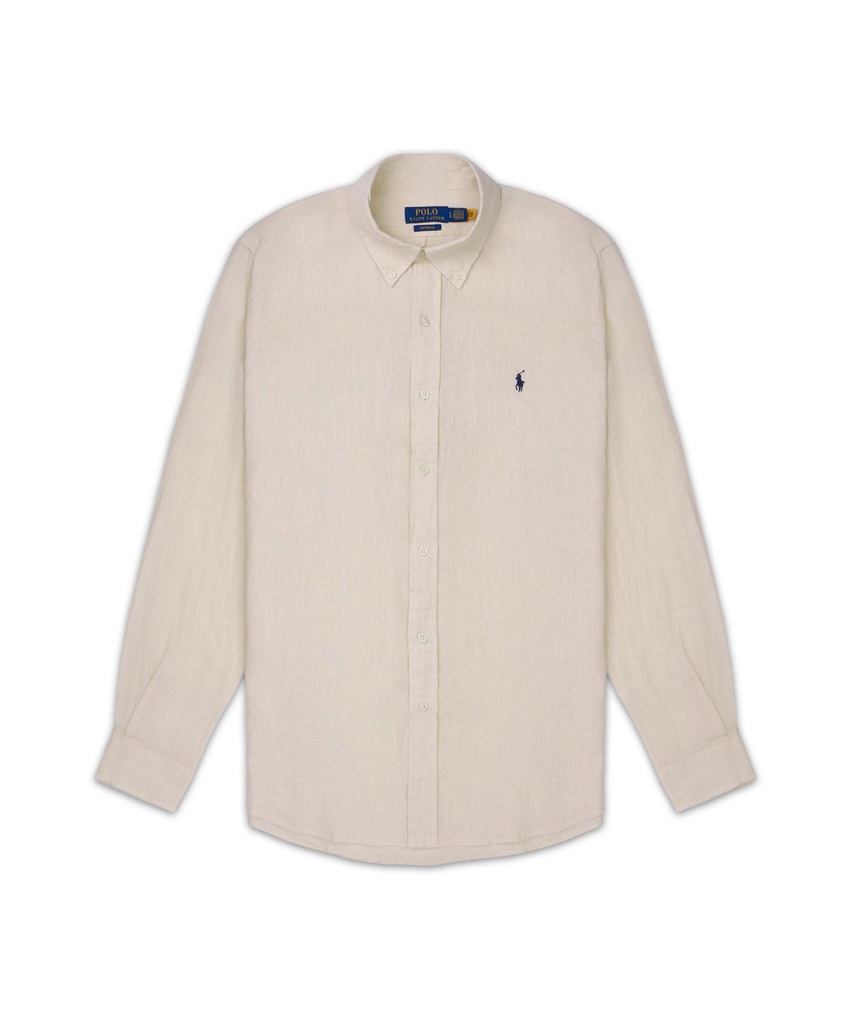 폴로 랄프 로렌(POLO RALPH LAUREN) 커스텀핏 리넨 셔츠-내추럴