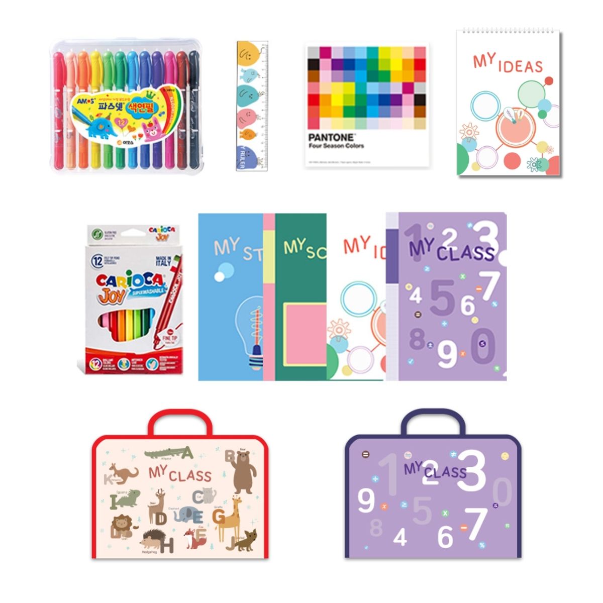 키즈 바인더(KIDS BINDER) [사은품 증정] 어린이날 선물 문구세트 7+3종
