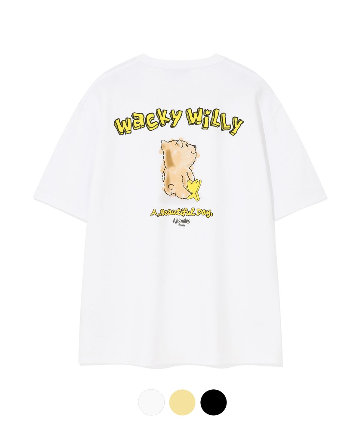 와키윌리(WACKY WILLY) 폰테 키키 반팔 티셔츠 (3 colors)