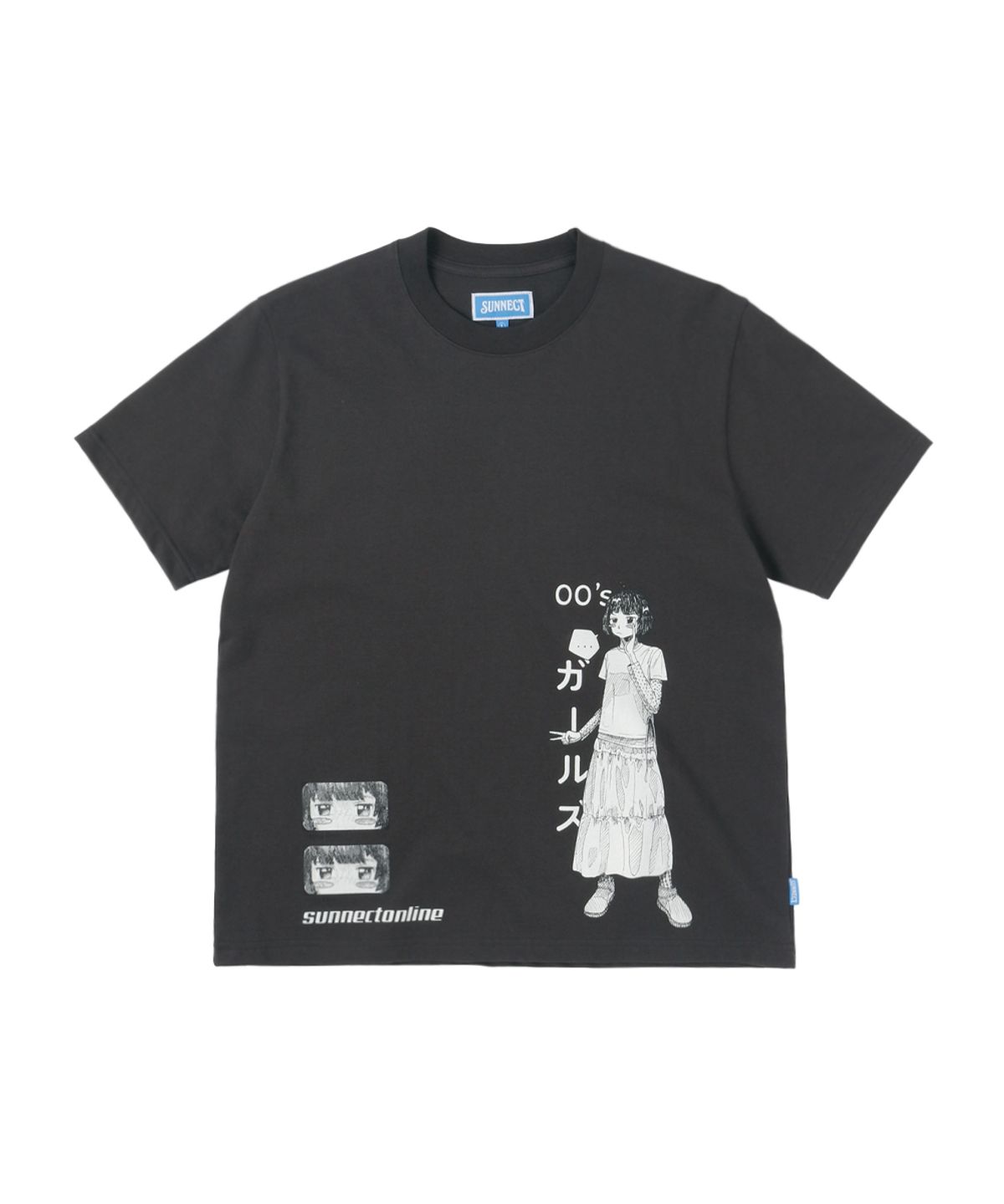써넥트(SUNNECT) 00Girl Tee - Charcoal