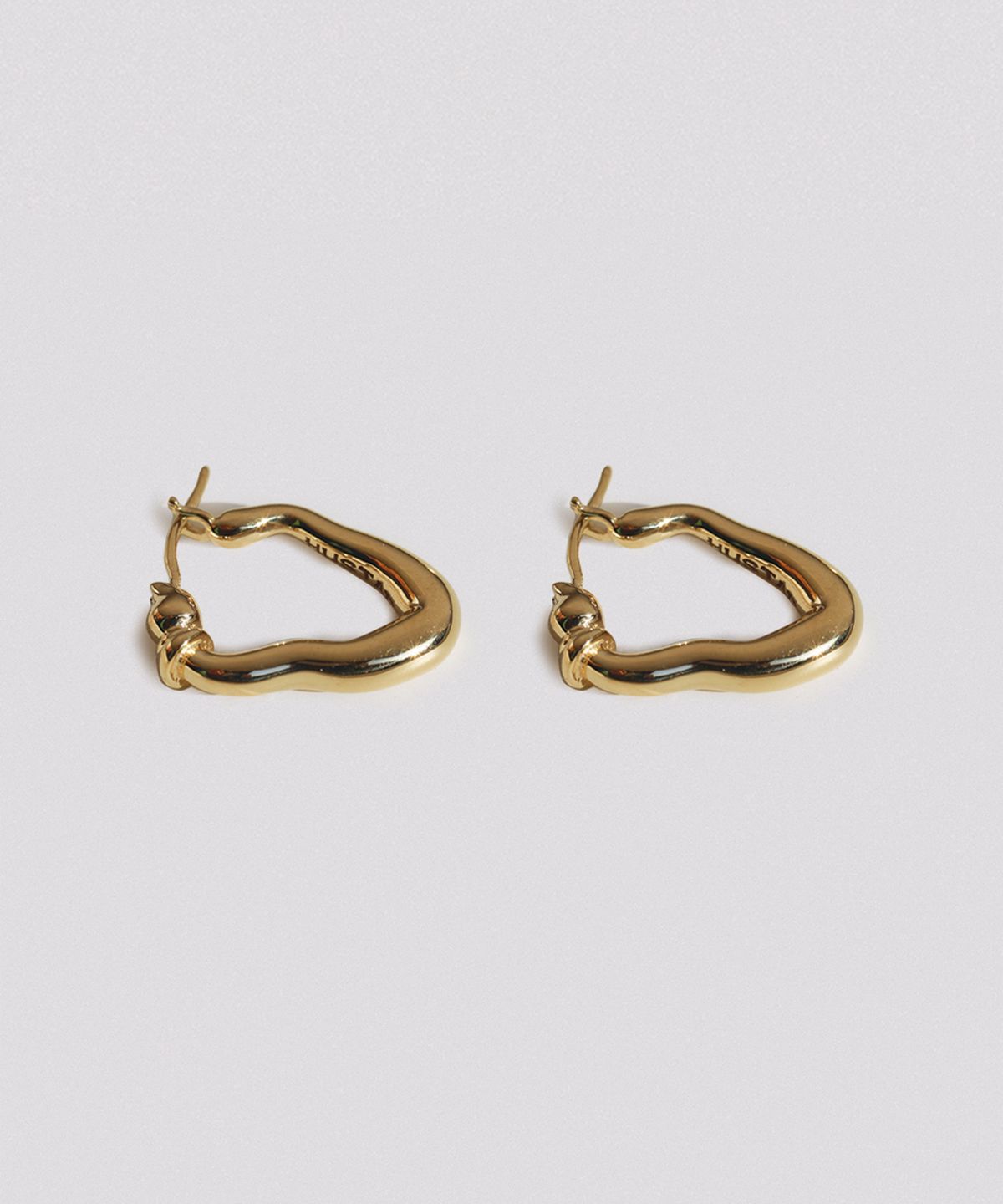 휴스타드(HUSTAD) 232 GOLD Hoop Earring _ 925 실버 이어링 14k 골드