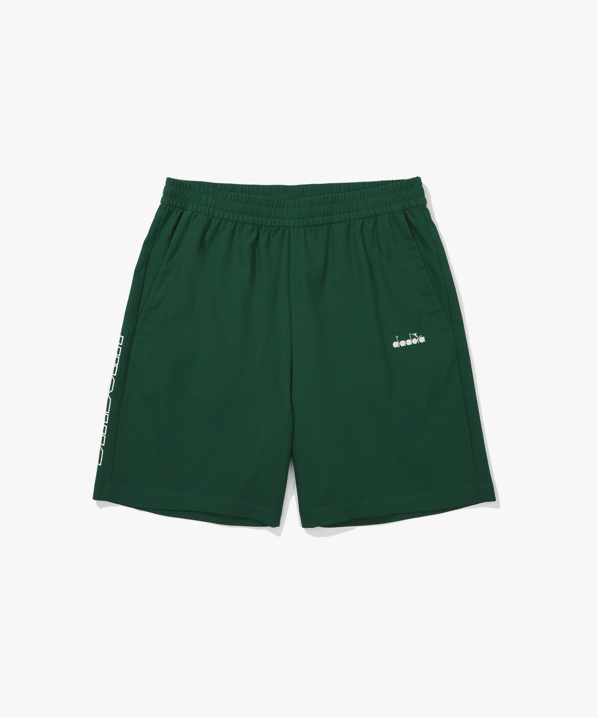 디아도라(diadora) 로고 시어서커 하프팬츠 GREEN