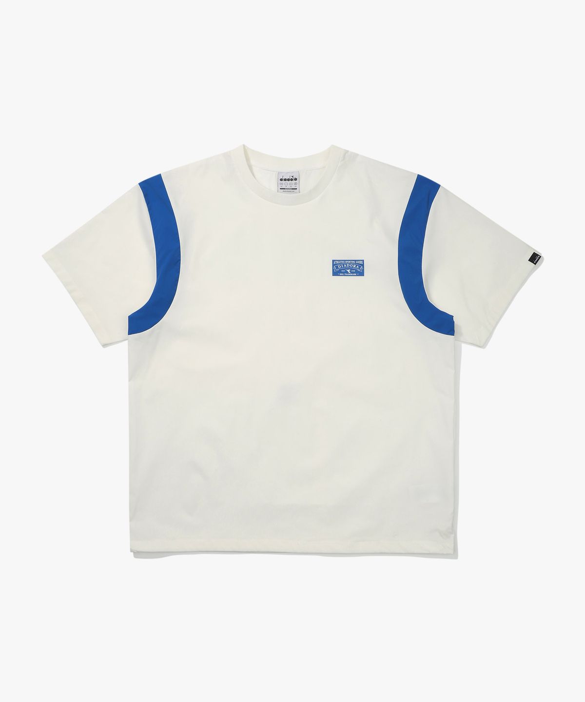 디아도라(diadora) 아쿠아듄 스트레치 우븐 반팔 피스테 WHITE