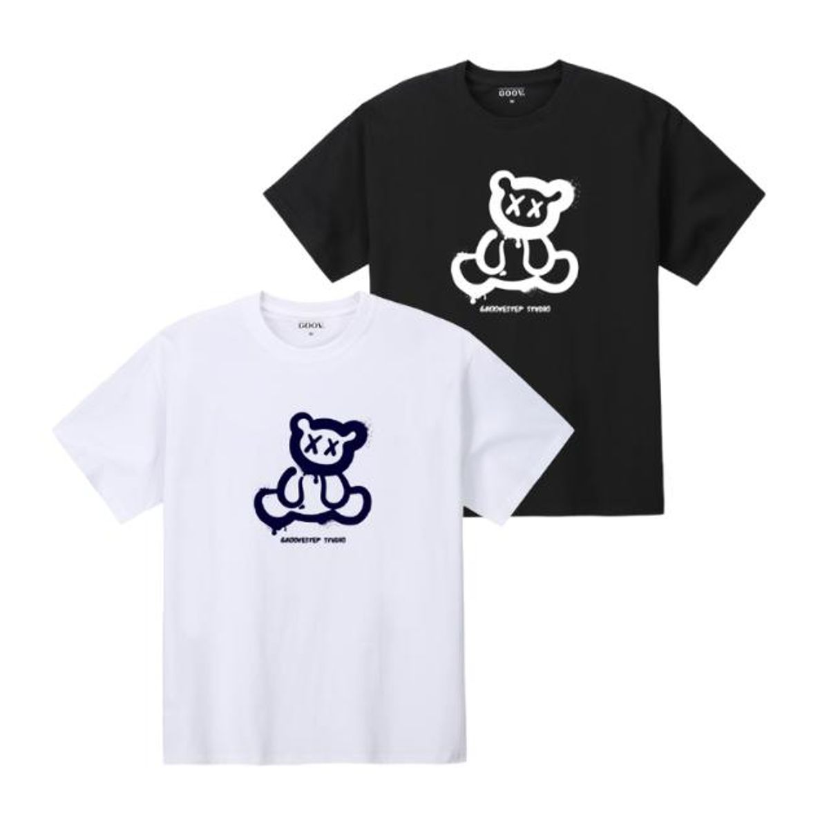 그루브스텝(GROOVESTEP) [2PACK] 베어엑스 반팔 티셔츠 S0195